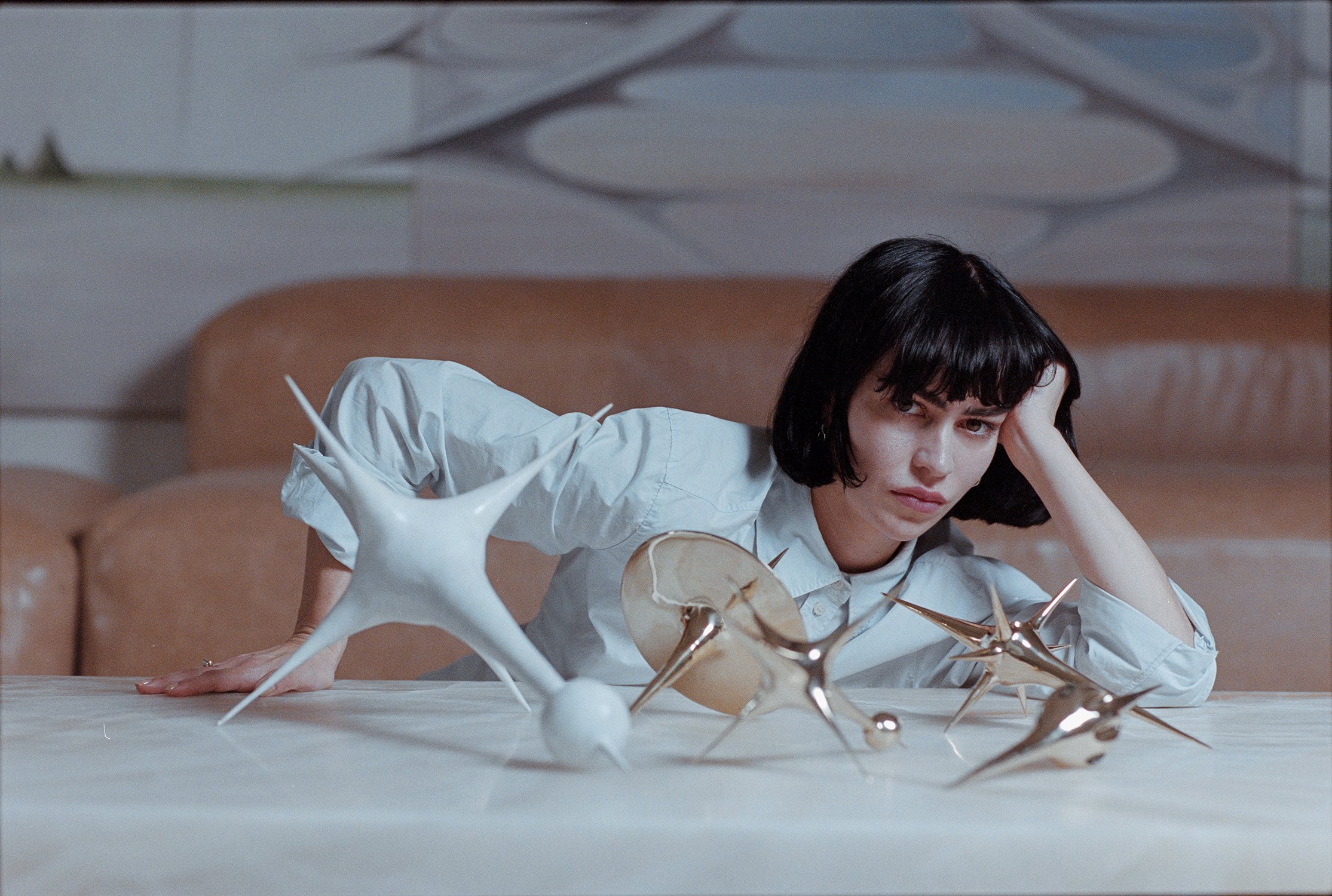Pilar Zeta in her studio with Harmonic Oscillators, 2026