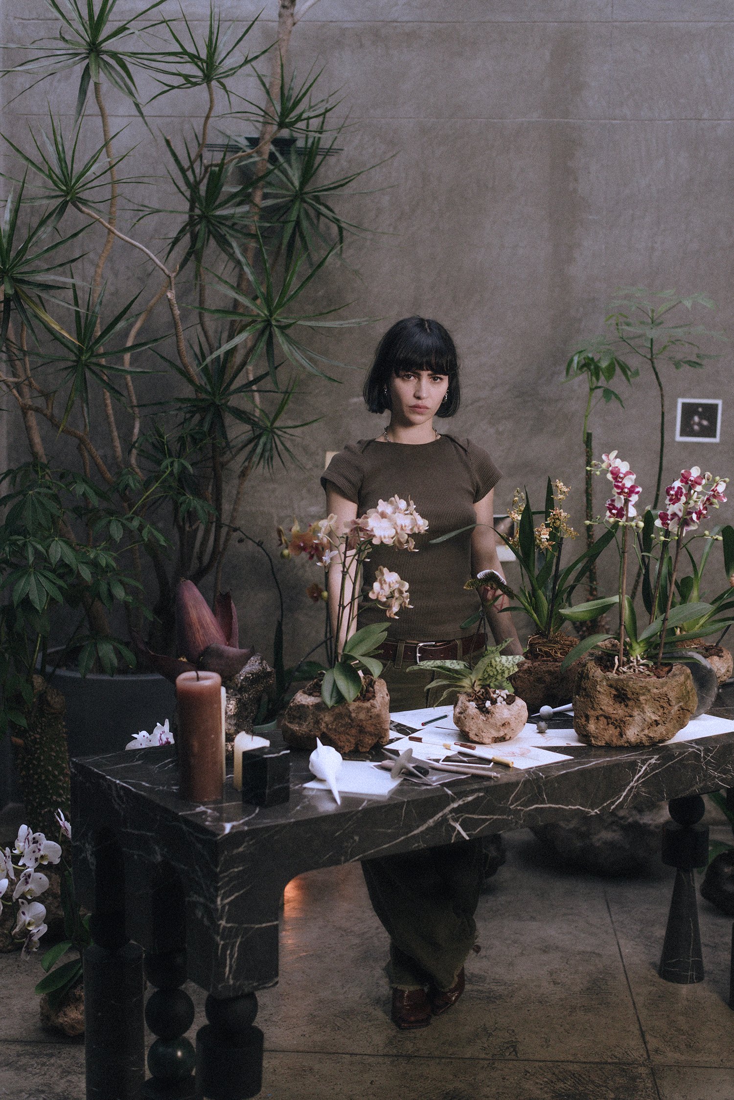 Pilar Zeta in her studio with Harmonic Oscillators, 2026