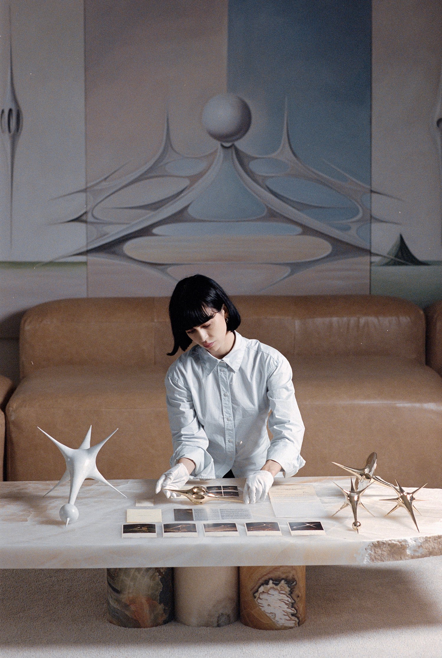 Pilar Zeta in her studio with Harmonic Oscillators, 2026