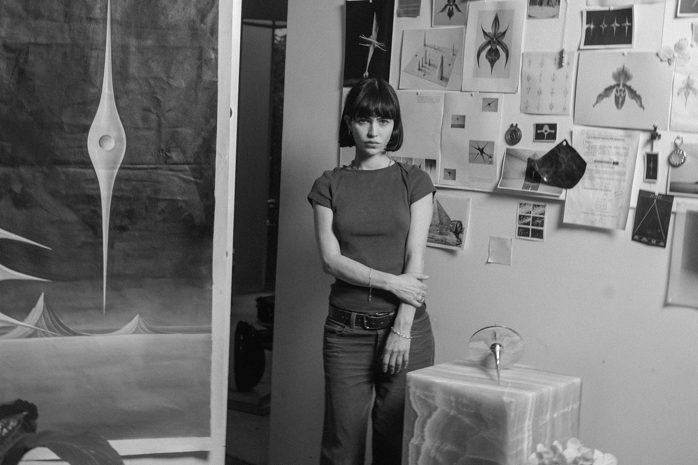 Pilar Zeta in her studio with Harmonic Oscillators, 2026
