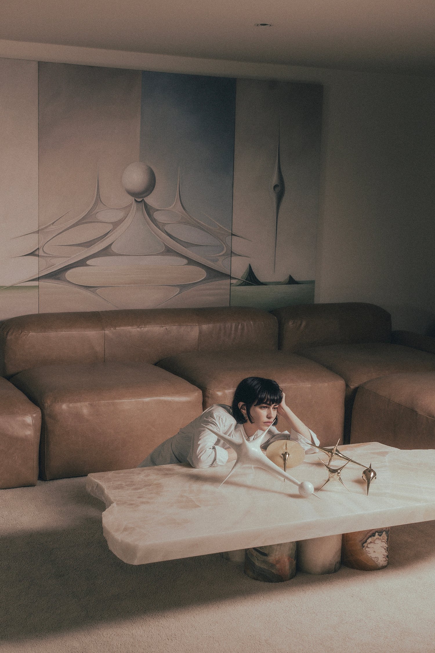 Pilar Zeta in her studio with Harmonic Oscillators, 2026