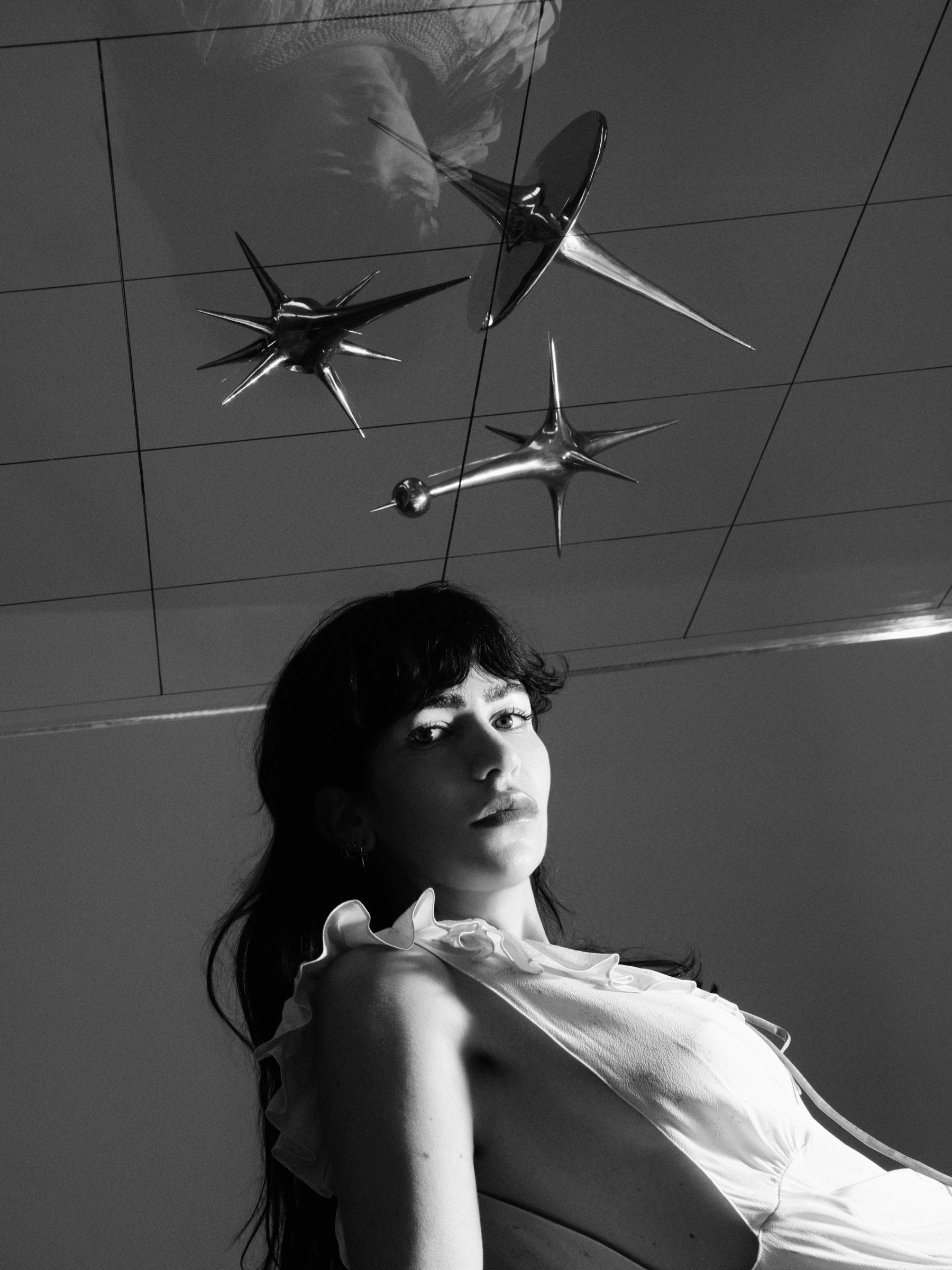 Pilar Zeta with Harmonic Oscillators, art by Pilar Zeta, for the L'Officiel Ibiza art cover, 2026. Photo: Txema Yeste