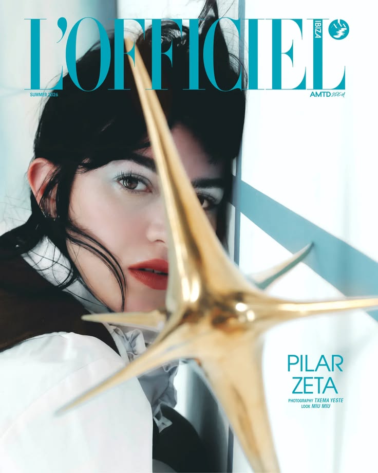L’Officiel Ibiza Issue 5 art cover featuring Pilar Zeta, 2026. Photo: Txema Yeste