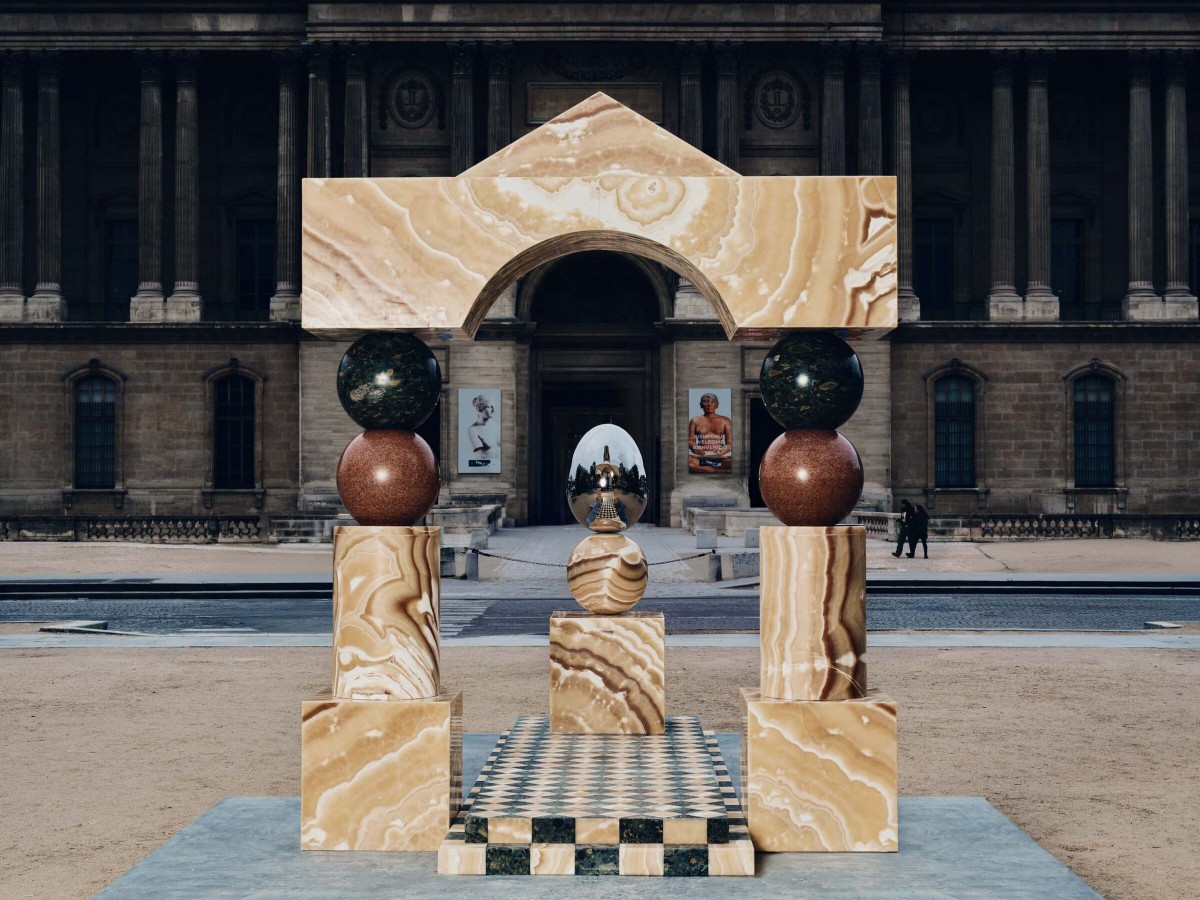 Mirror Gate II, public art by Pilar Zeta at Place du Louvre, Paris, 2026